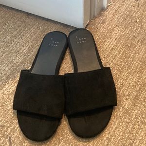 A New Day Black Sandals NEVER WORN